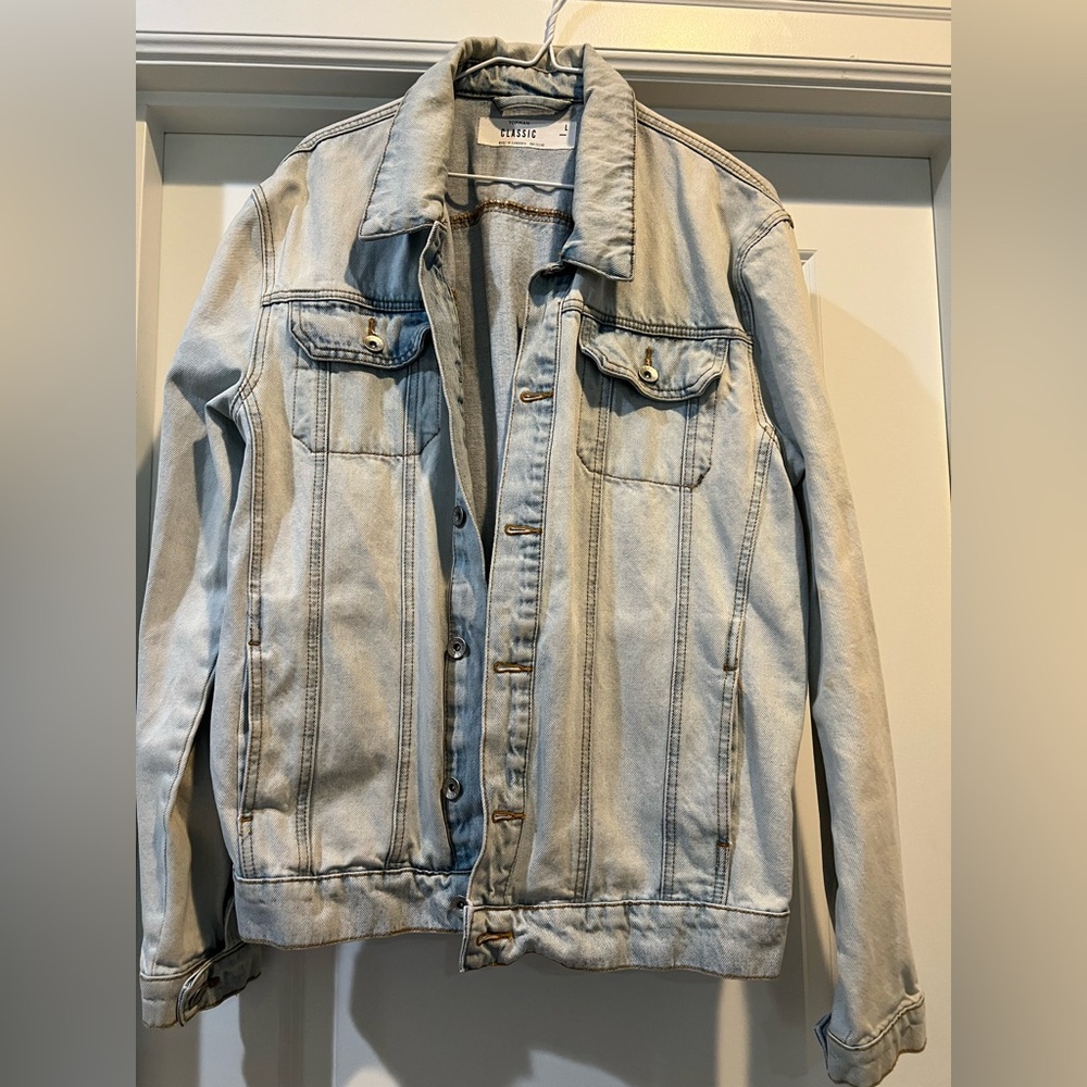 Topman Denim Classic Light Blue Jacket